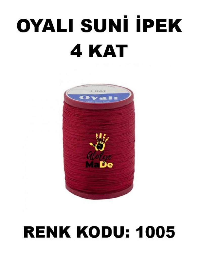 OYALI 4 Kat Suni İpek İplik (50den fala renk ile)