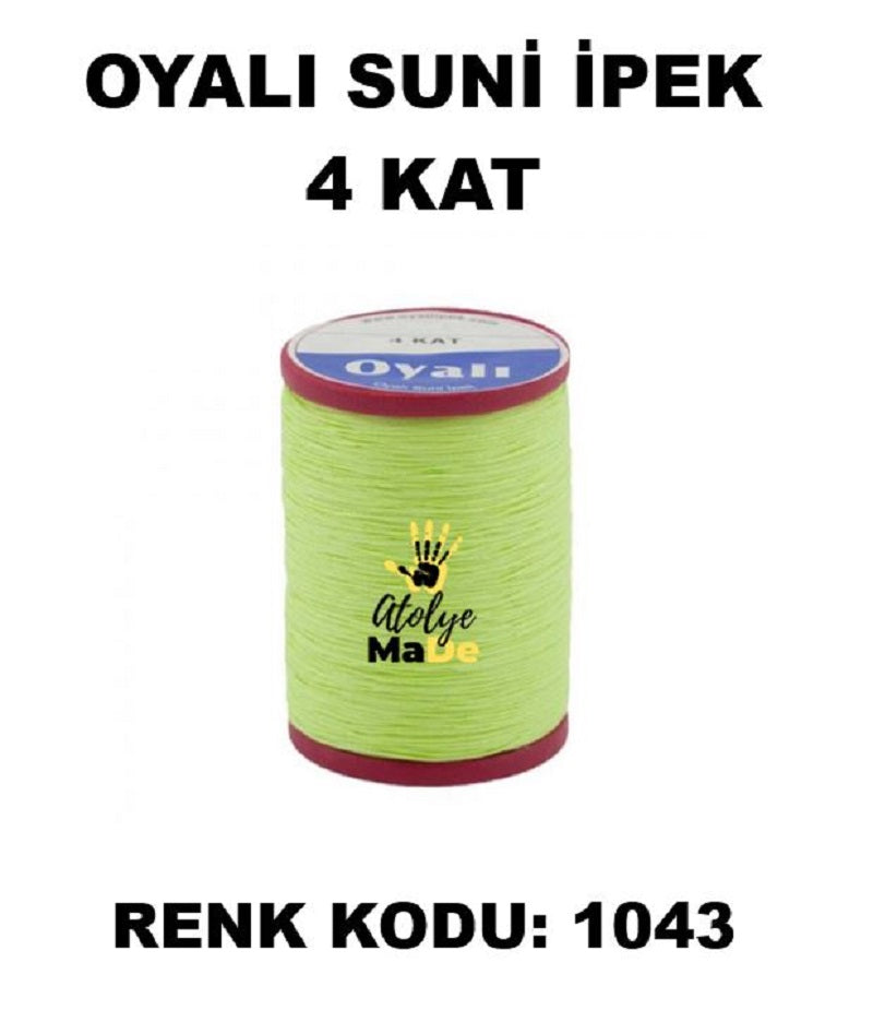 OYALI 4 Kat Suni İpek İplik (50den fala renk ile)