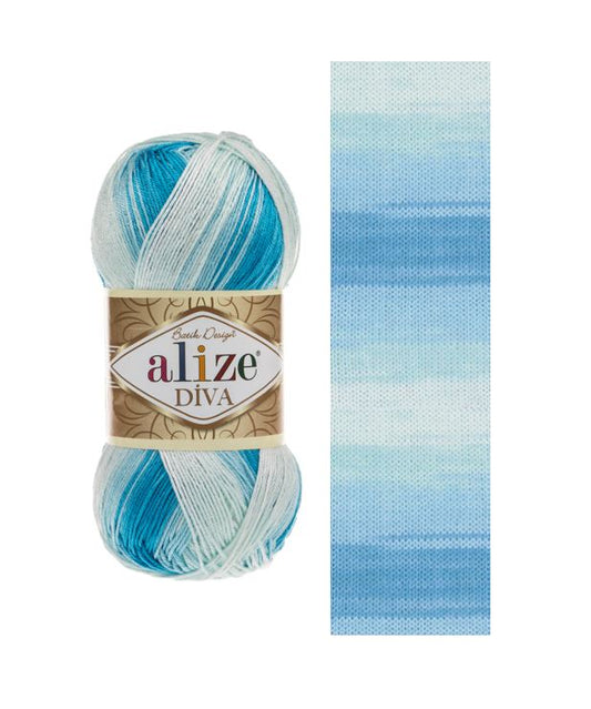 Alize  DİVA BATİK %100 Akrilik / 100 gr - 350 m