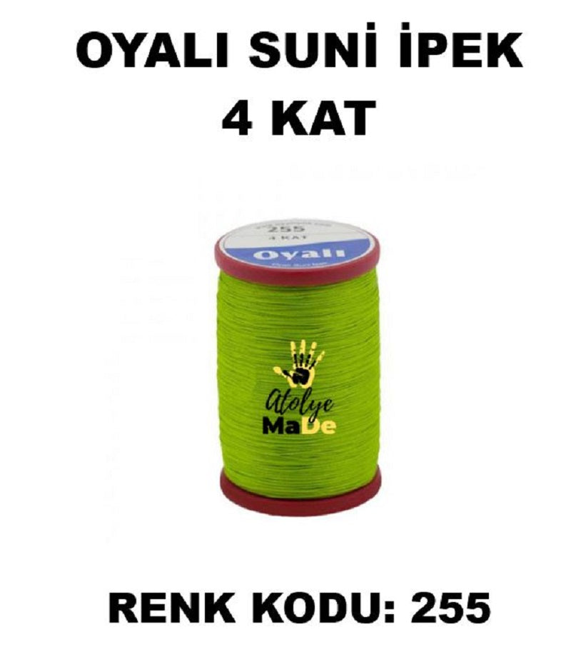 OYALI 4 Kat Suni İpek İplik (50den fala renk ile)