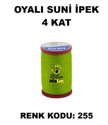 OYALI 4 Kat Suni İpek İplik (50den fala renk ile)