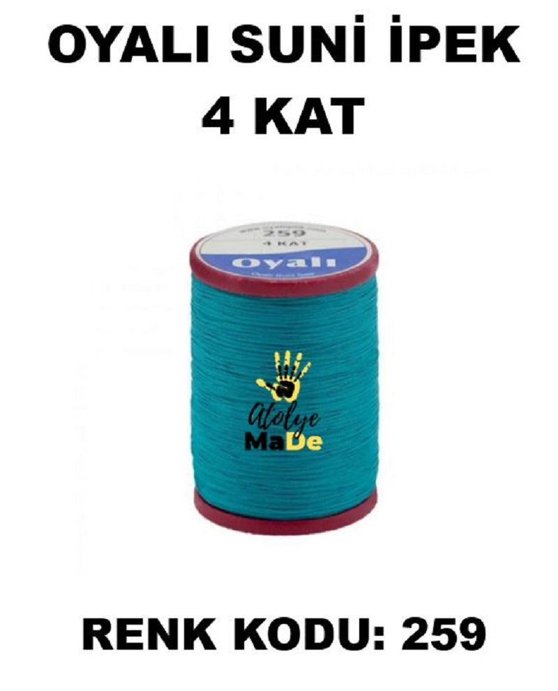 OYALI 4 Kat Suni İpek İplik (50den fala renk ile)