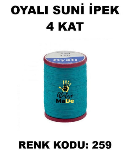 OYALI 4 Kat Suni İpek İplik (50den fala renk ile)
