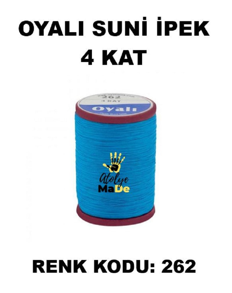 OYALI 4 Kat Suni İpek İplik (50den fala renk ile)