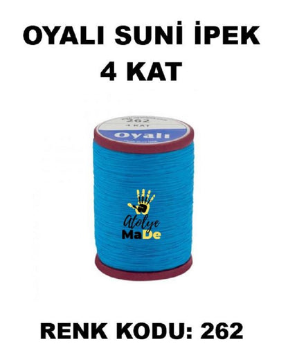 OYALI 4 Kat Suni İpek İplik (50den fala renk ile)