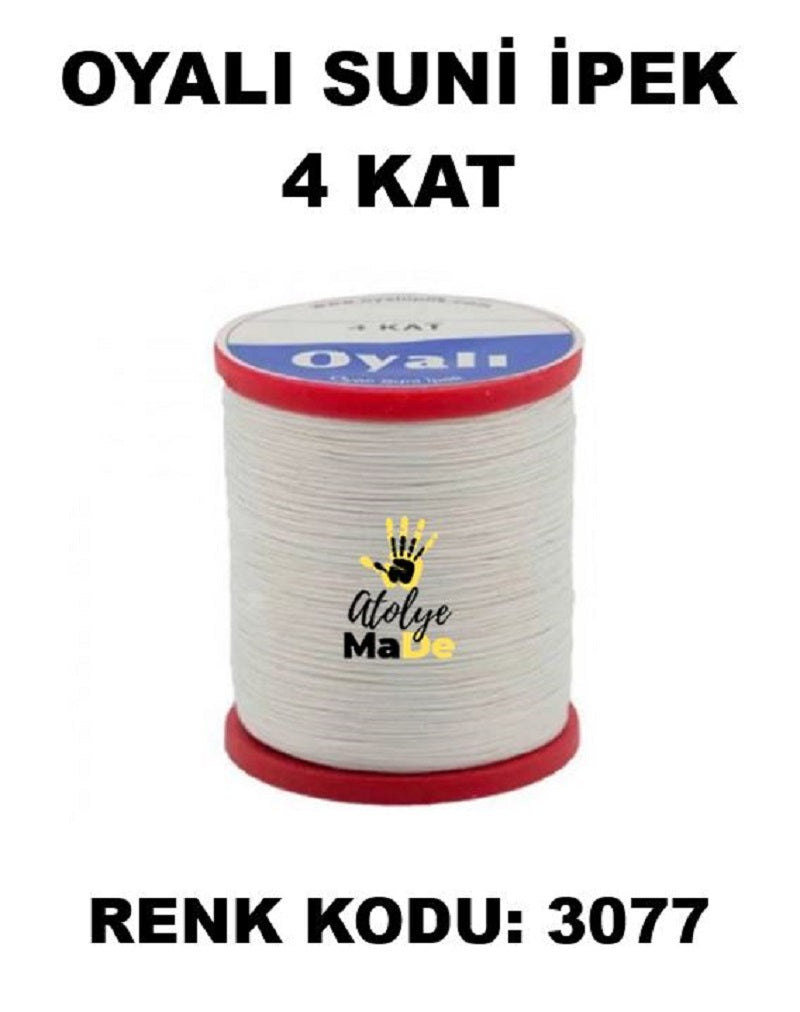 OYALI 4 Kat Suni İpek İplik (50den fala renk ile)