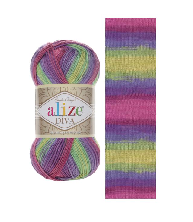 Alize  DİVA BATİK %100 Akrilik / 100 gr - 350 m