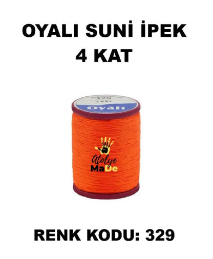 OYALI 4 Kat Suni İpek İplik (50den fala renk ile)