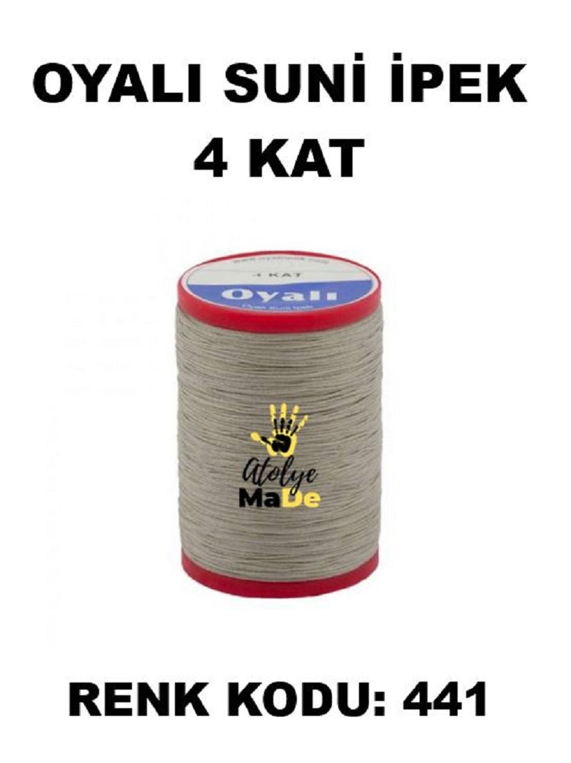 OYALI 4 Kat Suni İpek İplik (50den fala renk ile)