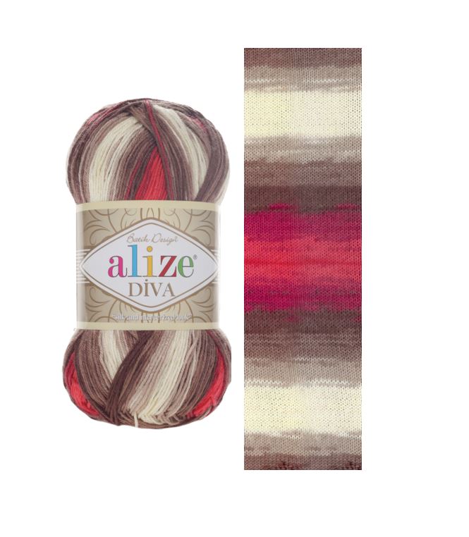 Alize  DİVA BATİK %100 Akrilik / 100 gr - 350 m