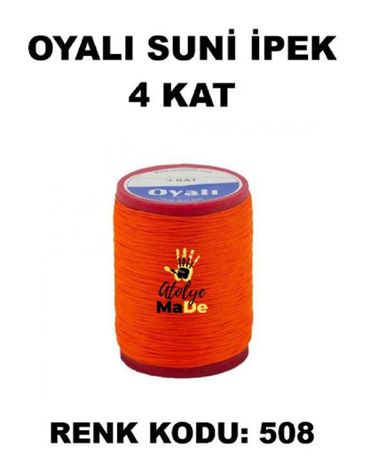 OYALI 4 Kat Suni İpek İplik (50den fala renk ile)