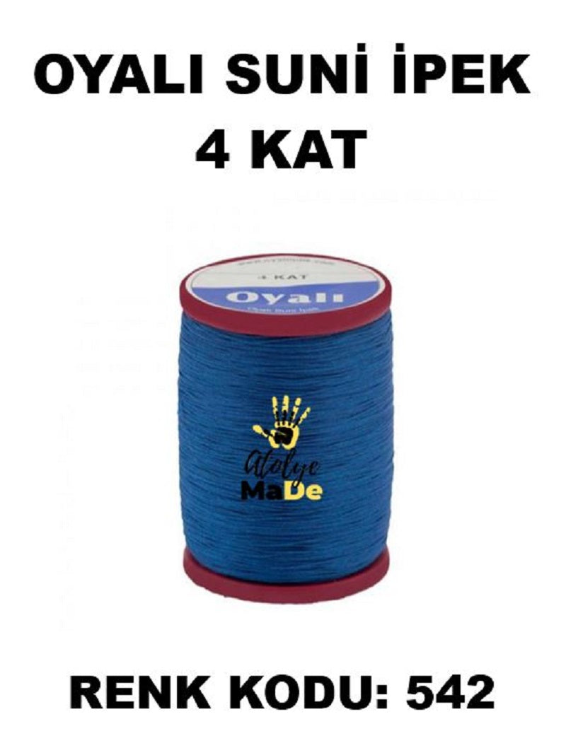 OYALI 4 Kat Suni İpek İplik (50den fala renk ile)