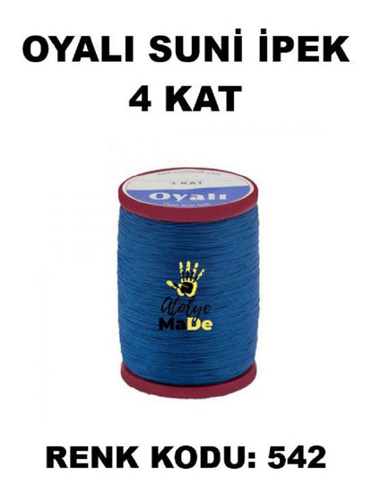 OYALI 4 Kat Suni İpek İplik (50den fala renk ile)