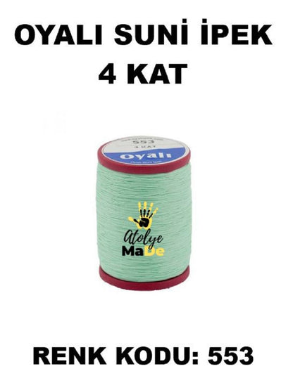 OYALI 4 Kat Suni İpek İplik (50den fala renk ile)