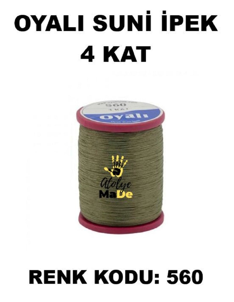 OYALI 4 Kat Suni İpek İplik (50den fala renk ile)