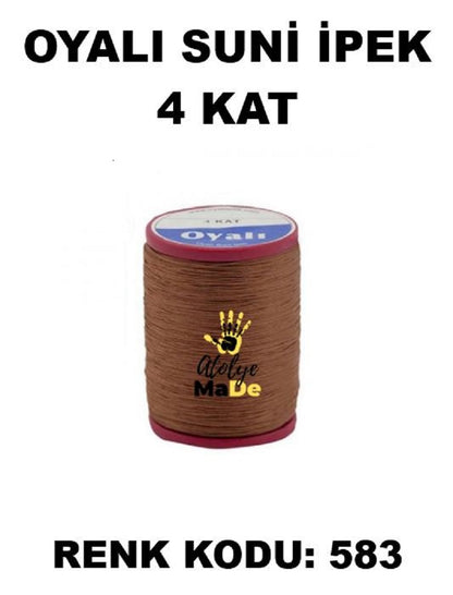 OYALI 4 Kat Suni İpek İplik (50den fala renk ile)
