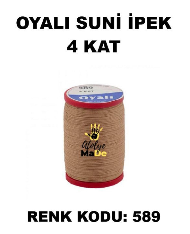 OYALI 4 Kat Suni İpek İplik (50den fala renk ile)