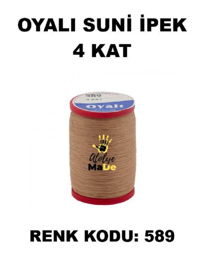 OYALI 4 Kat Suni İpek İplik (50den fala renk ile)