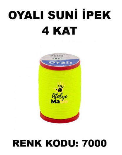 OYALI 4 Kat Suni İpek İplik (50den fala renk ile)