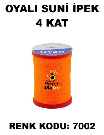 OYALI 4 Kat Suni İpek İplik (50den fala renk ile)