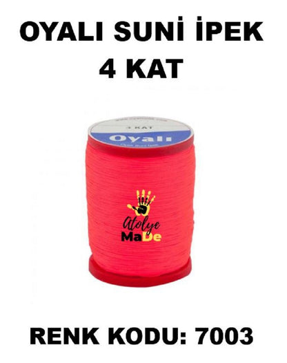 OYALI 4 Kat Suni İpek İplik (50den fala renk ile)