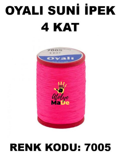 OYALI 4 Kat Suni İpek İplik (50den fala renk ile)