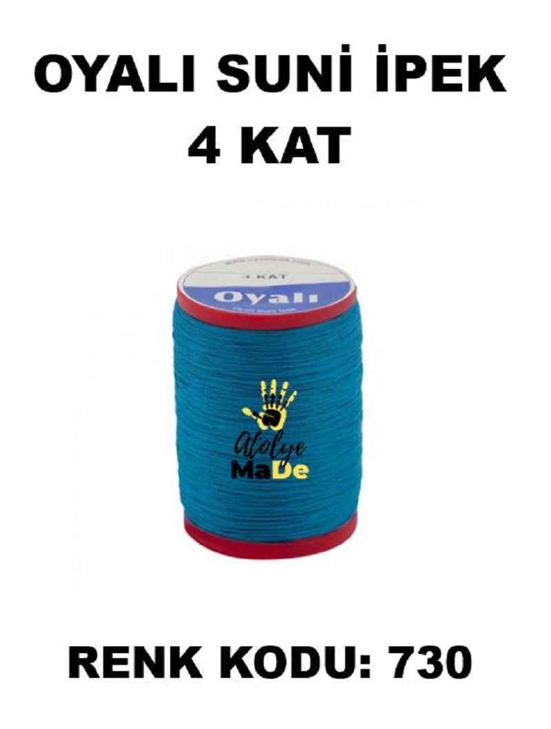 OYALI 4 Kat Suni İpek İplik (50den fala renk ile)