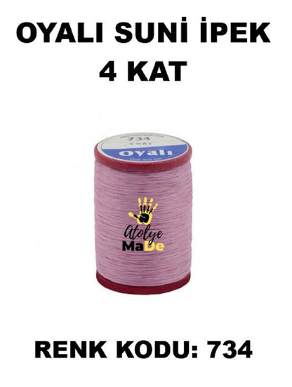 OYALI 4 Kat Suni İpek İplik (50den fala renk ile)