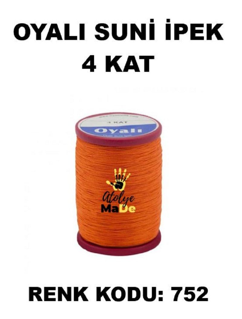 OYALI 4 Kat Suni İpek İplik (50den fala renk ile)