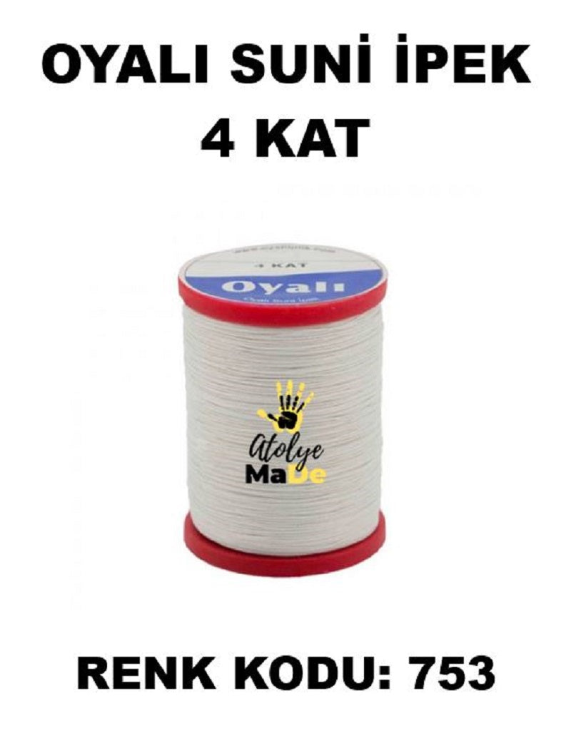 OYALI 4 Kat Suni İpek İplik (50den fala renk ile)