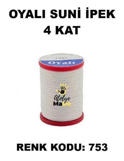OYALI 4 Kat Suni İpek İplik (50den fala renk ile)