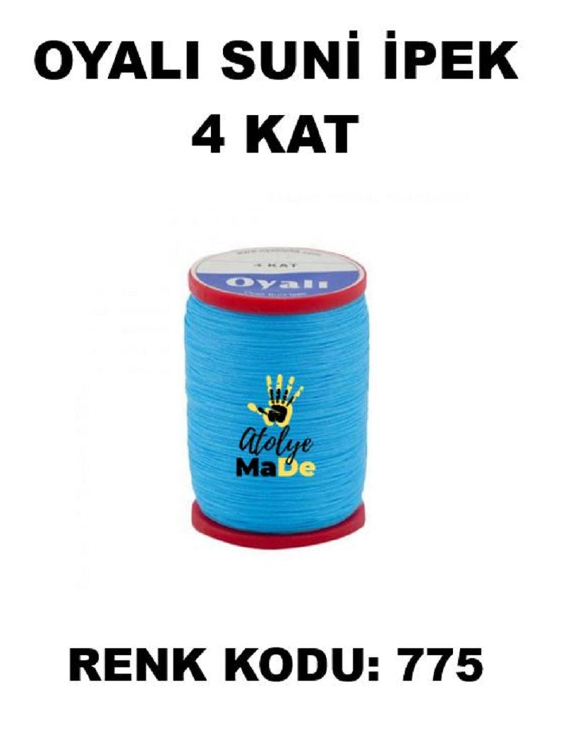 OYALI 4 Kat Suni İpek İplik (50den fala renk ile)