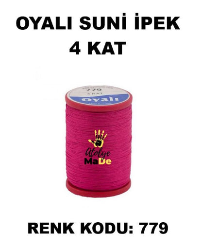 OYALI 4 Kat Suni İpek İplik (50den fala renk ile)