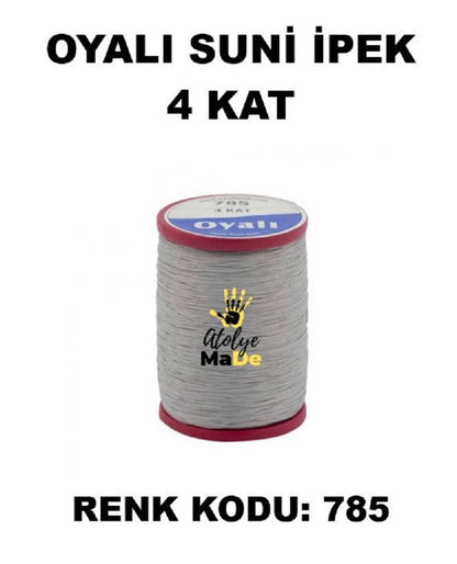 OYALI 4 Kat Suni İpek İplik (50den fala renk ile)