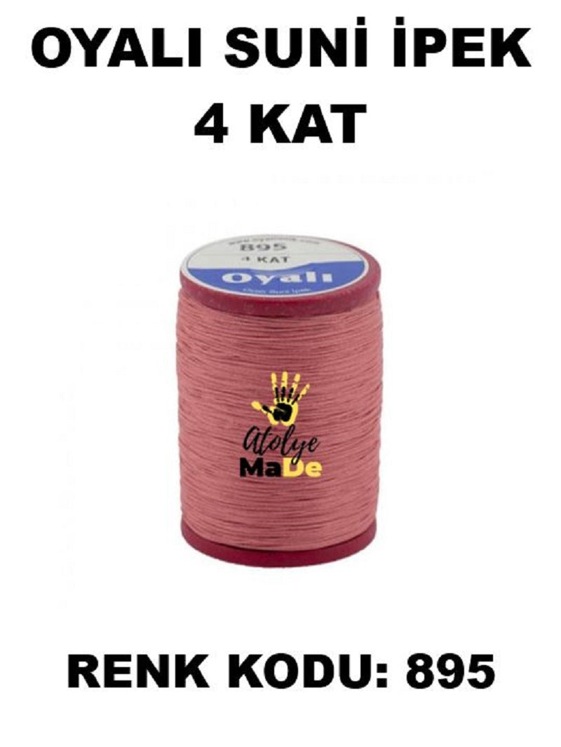 OYALI 4 Kat Suni İpek İplik (50den fala renk ile)
