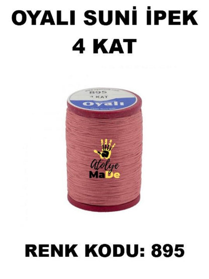 OYALI 4 Kat Suni İpek İplik (50den fala renk ile)