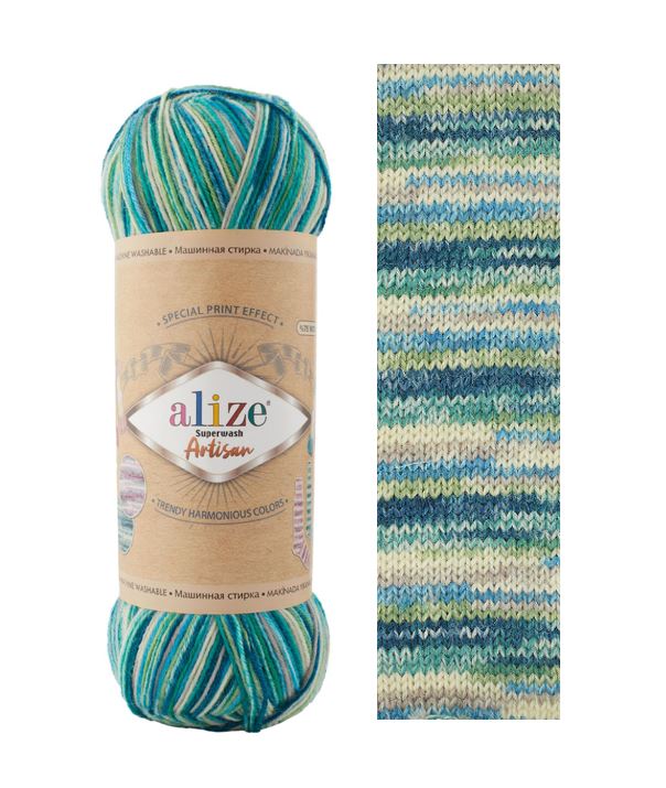 ALİZE Superwash Artisan %75 SW Yün - %25 Polyamid / 100 gr - 420 m