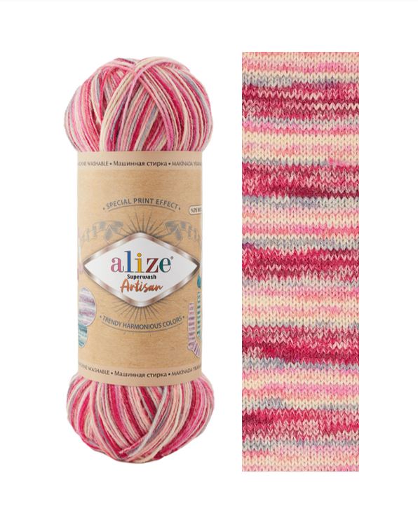 ALİZE Superwash Artisan %75 SW Yün - %25 Polyamid / 100 gr - 420 m