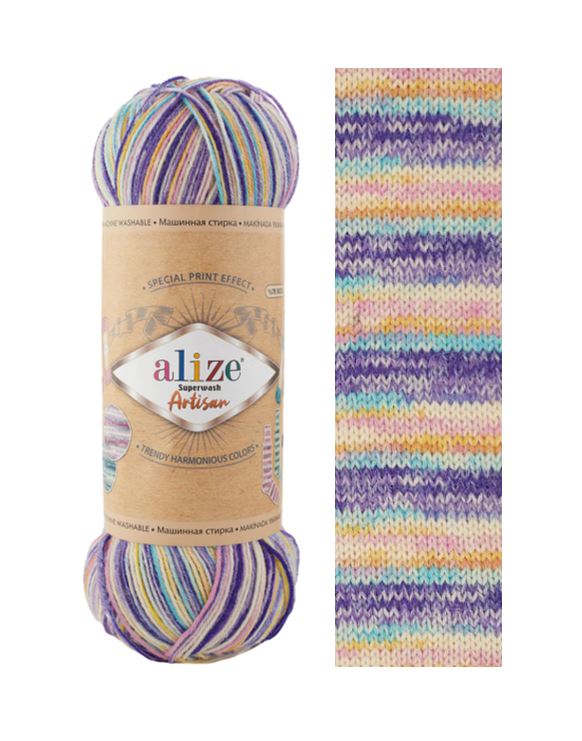 ALİZE Superwash Artisan %75 SW Yün - %25 Polyamid / 100 gr - 420 m