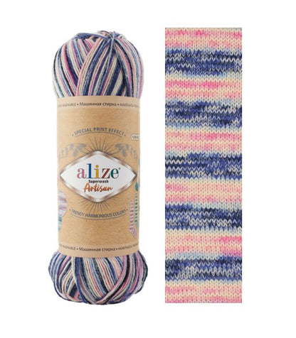 ALİZE Superwash Artisan %75 SW Yün - %25 Polyamid / 100 gr - 420 m