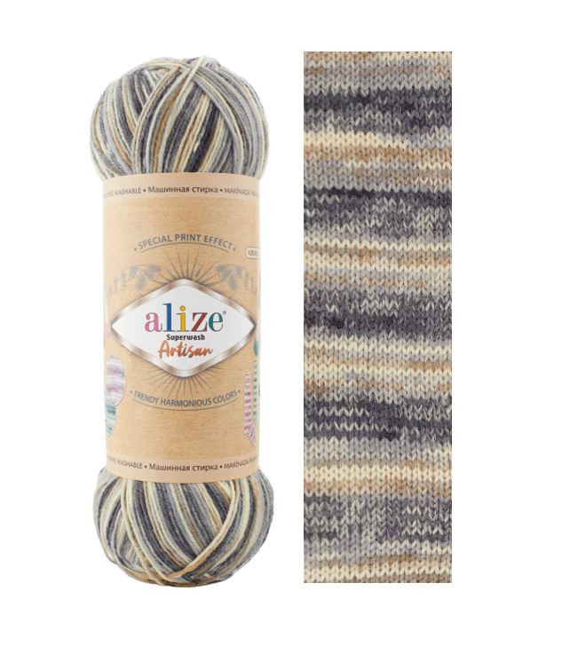 ALİZE Superwash Artisan %75 SW Yün - %25 Polyamid / 100 gr - 420 m