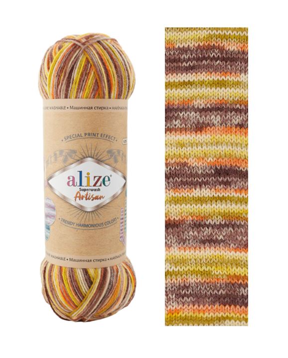 ALİZE Superwash Artisan %75 SW Yün - %25 Polyamid / 100 gr - 420 m