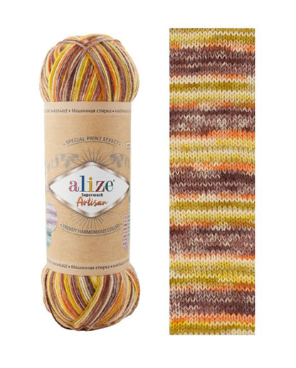 ALİZE Superwash Artisan %75 SW Yün - %25 Polyamid / 100 gr - 420 m