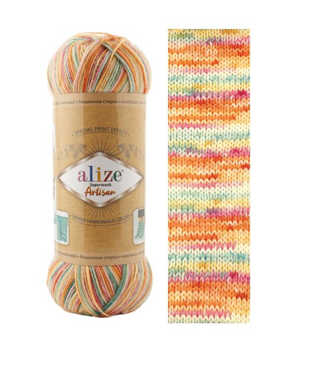 ALİZE Superwash Artisan %75 SW Yün - %25 Polyamid / 100 gr - 420 m
