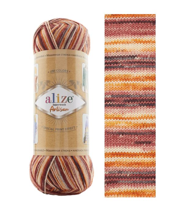 ALİZE Superwash Artisan %75 SW Yün - %25 Polyamid / 100 gr - 420 m