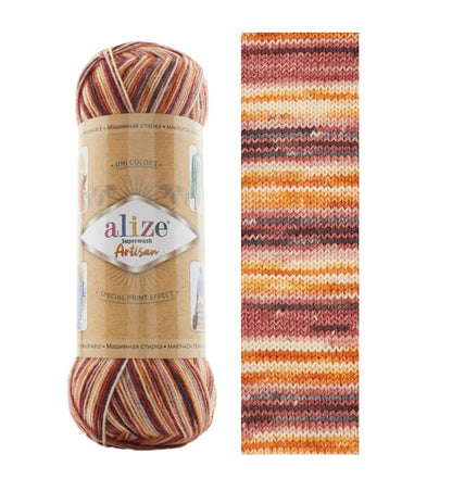 ALİZE Superwash Artisan %75 SW Yün - %25 Polyamid / 100 gr - 420 m