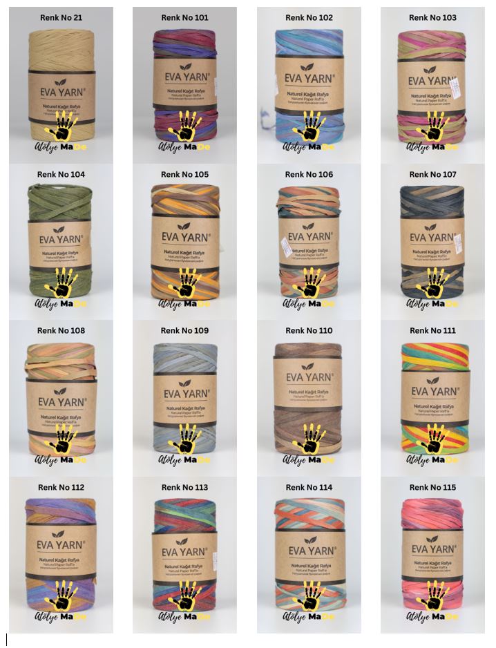 Eva Yarn Yerli Rafya 150gr