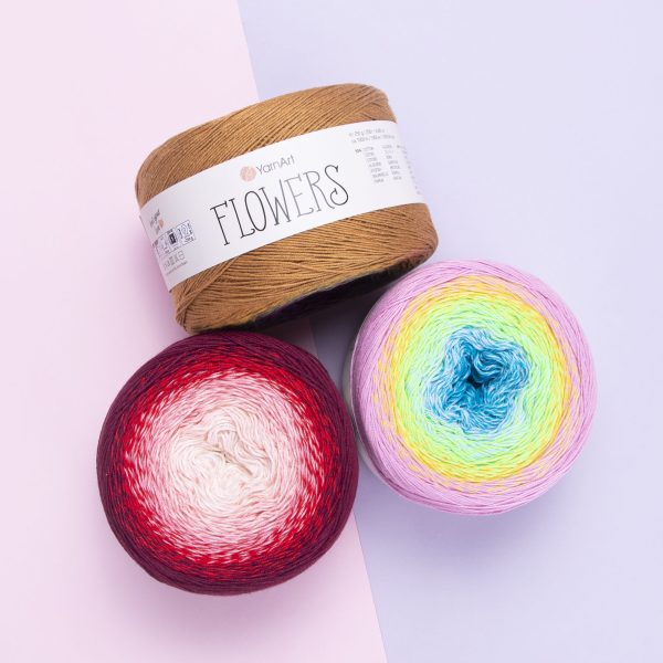 YarnArt Flowers - %55Cotton %45Pac 250gr 1000metre Tek Yumak