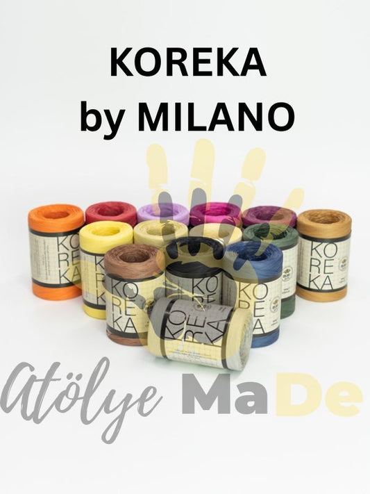 Koreka by Milano Rafya - 100gr Tek Bobin Rafya İp ile çantalarınıza ışıltı katın