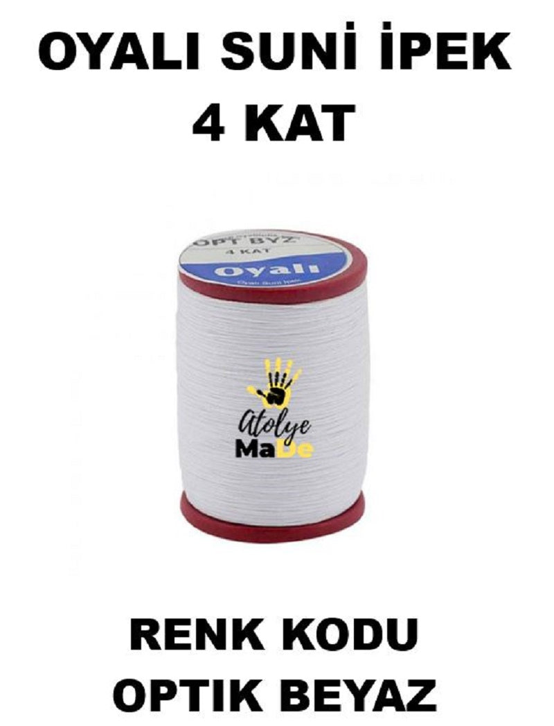 OYALI 4 Kat Suni İpek İplik (50den fala renk ile)